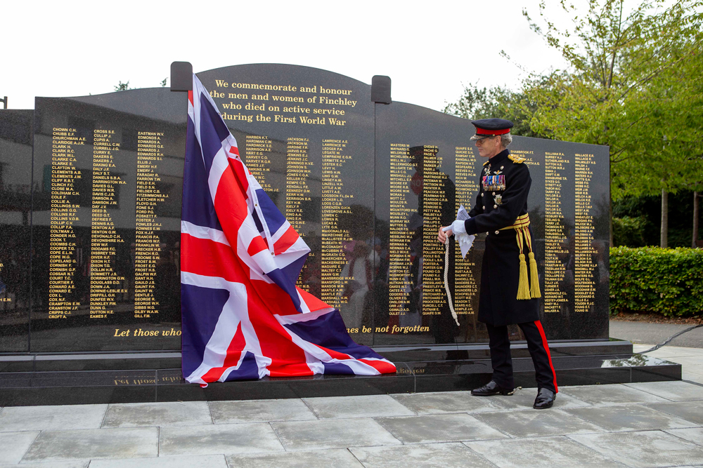 Barnet War Memorials Association - Completed memorial